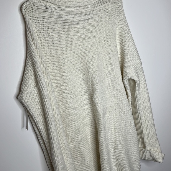 NWT Anthropologie Pilcro Cowl Neck Ivory Oversized Knit Sweater - Picture 11 of 12